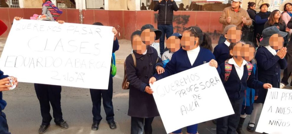 Queremos profesora en la unidad educativa Eduardo Abaroa