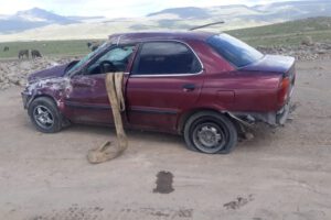 Chocaron a bordo de un vehículo oficial en el camino entre Macha y Cruce Ventilla