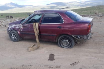 Chocaron a bordo de un vehículo oficial en el camino entre Macha y Cruce Ventilla