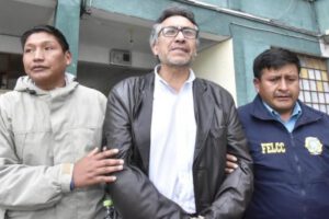 Momento de la aprehensión de Gustavo Torrico