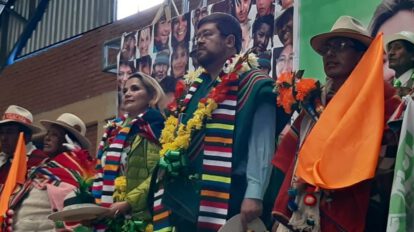 Presentación de la alianza Juntos de Jeanine Áñez y Samuel Doria Medina