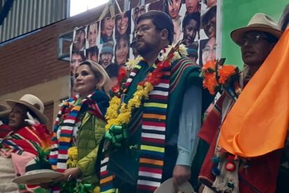 Presentación de la alianza Juntos de Jeanine Áñez y Samuel Doria Medina