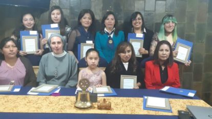 Mujeres galardonadas en el acto del Rotary Club San Miguel