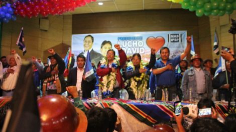 Proclamación de candidatos del MAS en Oruro