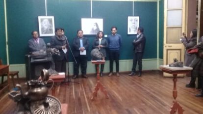 Exposición artística en la Casa de la Cultura Simón I. Patiño
