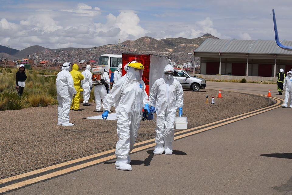 Control de coronavirus en Oruro