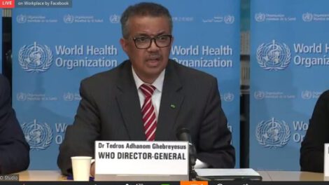 Coronavirus pandemia global declarado por la OMS