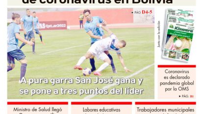 Portadas impresas del 12 de marzo de 2020