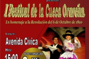 Festival de la Cueca Orureña en homenaje a la revolución del 6 de Octubre de 1810