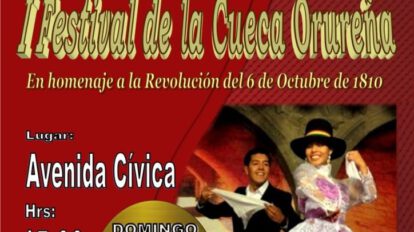 Festival de la Cueca Orureña en homenaje a la revolución del 6 de Octubre de 1810