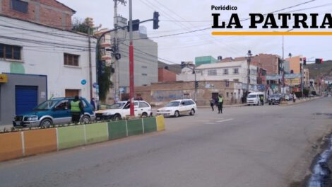 Cuarentena en Oruro con controles policiales