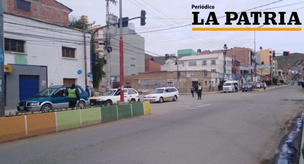 Cuarentena en Oruro con controles policiales