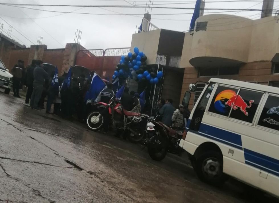 Inauguración casa de campaña del MAS en Sucre