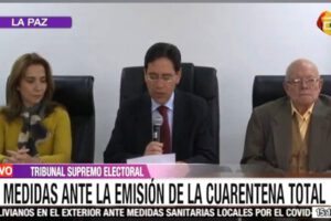 Suspensión de elecciones generales en Bolivia debido a la cuarentena total