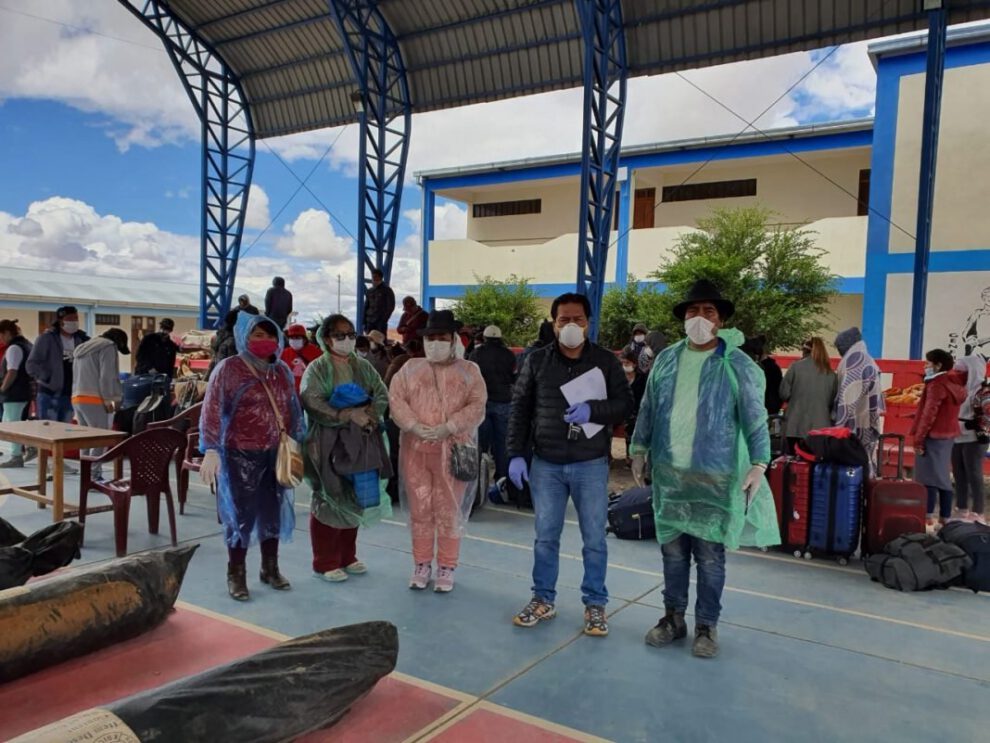 Cuarentena en Sabaya para bolivianos retornados de Chile