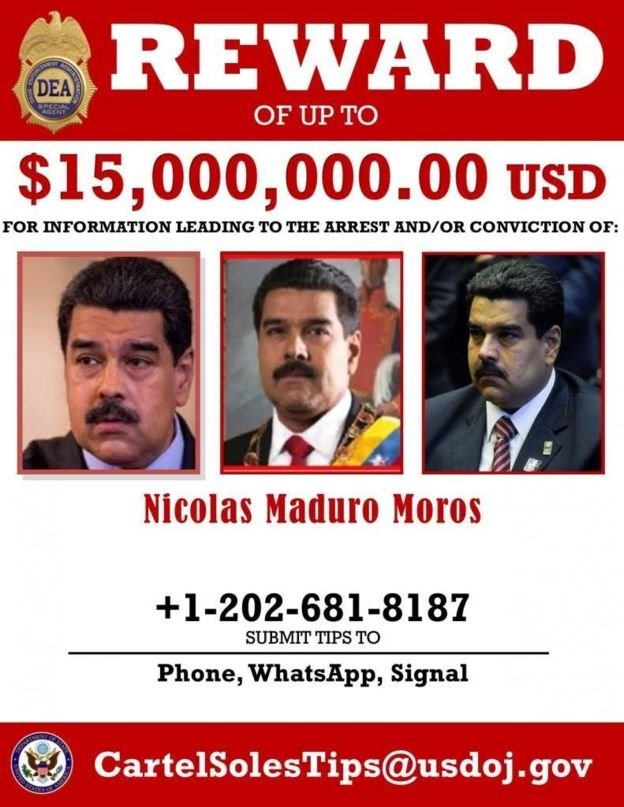 Nicolás Maduro acusado de narcotráfico