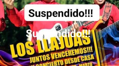 Concierto virtual Los Llajuas suspendido por nuevas disposiciones de la cuarentena