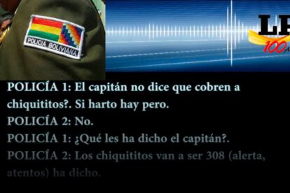 Audio sobre pagos ilegales a policías
