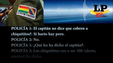 Audio sobre pagos ilegales a policías