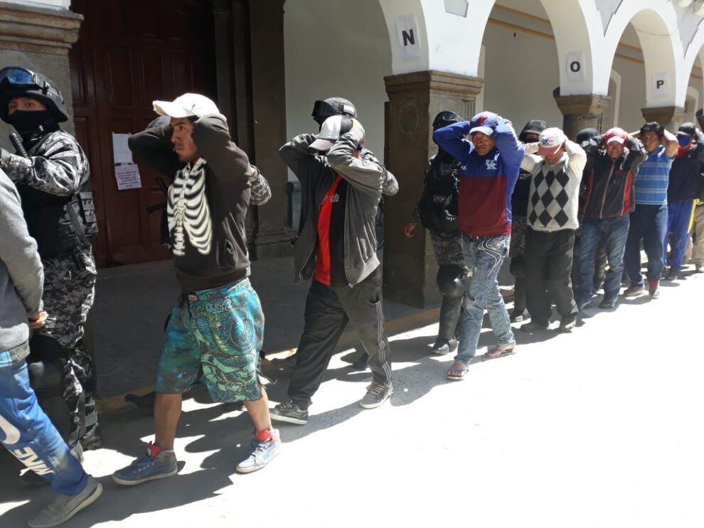 Arrestos por infringir cuarentena en Oruro