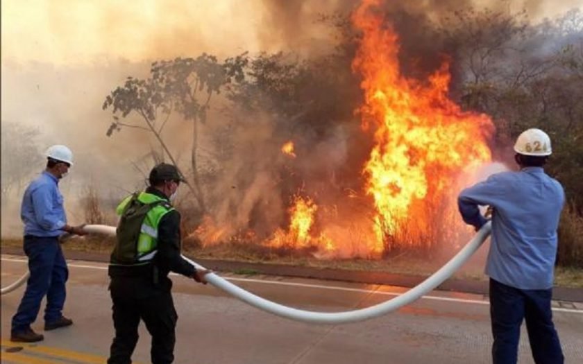 Incendio en Santa Cruz