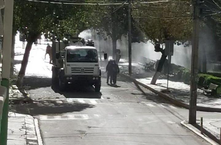 Fumigación de calles para prevenir el contagio del coronavirus