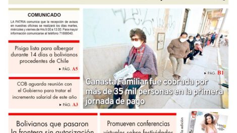 Edición PDF La Patria del 4 de abril de 2020