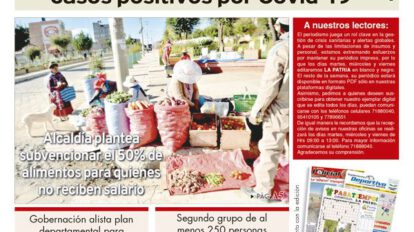 Edición PDF La Patria del Martes 7 de abril de 2020