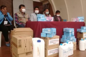 GAMO entrega barbijos y guantes a la prensa