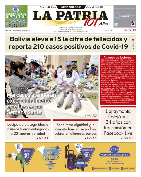Edición PDF La Patria