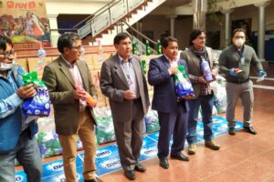 Donación de productos de limpieza para el Hospital General