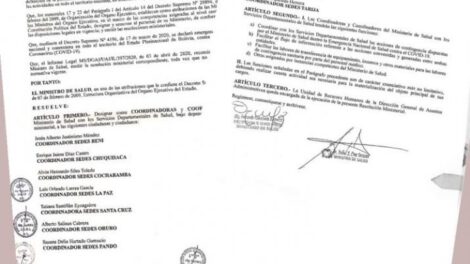 Alberto Salinas coordinador Sedes Oruro