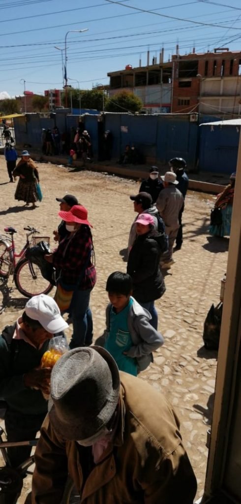 Entrega de alimentos durante la cuarentena