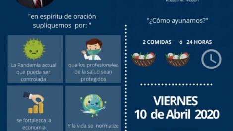 Ayuno mundial Covid-19 convocado por la Iglesia de Jesucristo de los Santos de los Últimos Días