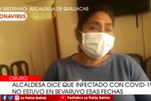 Paciente con coronavirus en Quillacas según la Alcaldesa