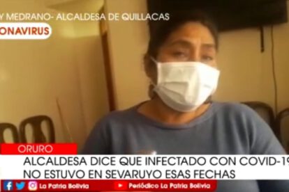 Paciente con coronavirus en Quillacas según la Alcaldesa