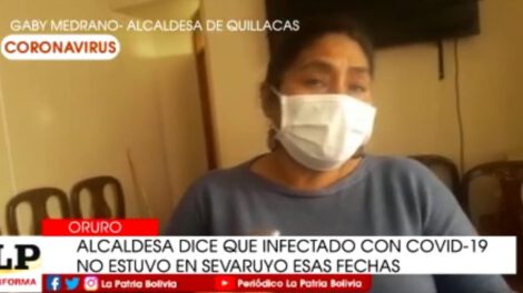 Paciente con coronavirus en Quillacas según la Alcaldesa