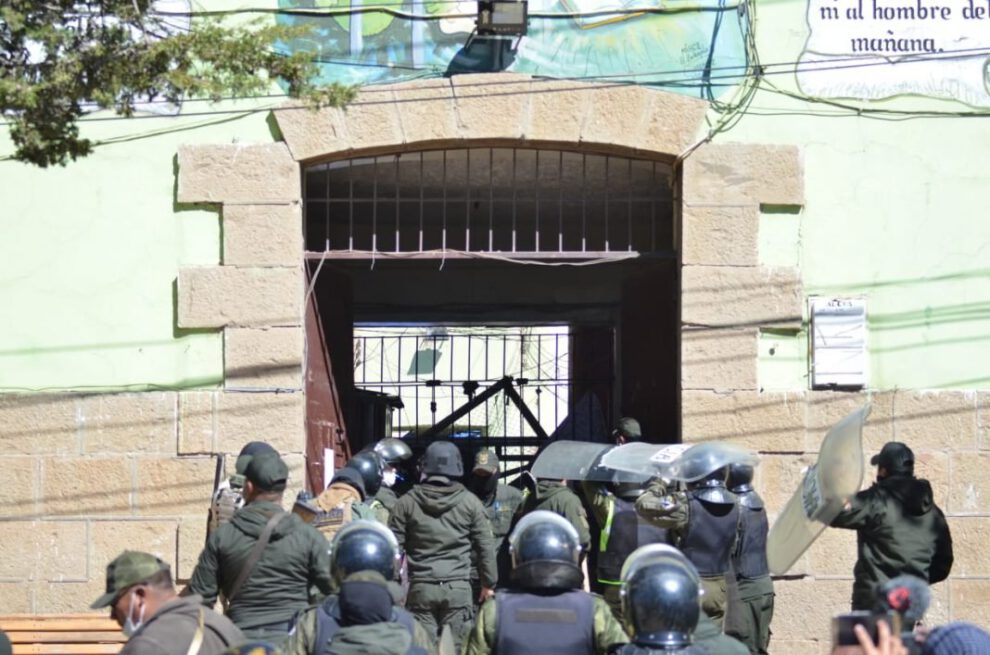 Control en el penal de San Pedro tras intervención policial