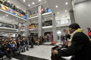 Expresidente Evo Morales sugiere usar la Casa Grande del Pueblo como albergue para repatriados