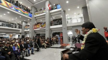 Expresidente Evo Morales sugiere usar la Casa Grande del Pueblo como albergue para repatriados