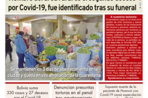 Edición PDF La Patria del 13 de abril de 2020