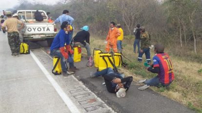 Voluntarios argentinos en Chiquitanía colaboran en el apagado de incendios