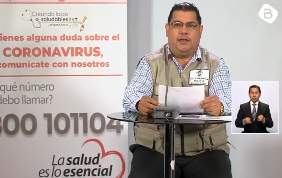 Reporte diario de casos del Covid-19 en Bolivia