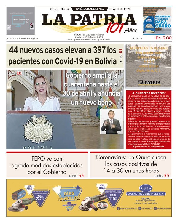 Edición PDF La Patria