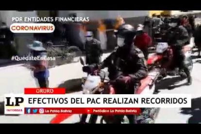 Controles PAC Oruro para evitar aglomeraciones