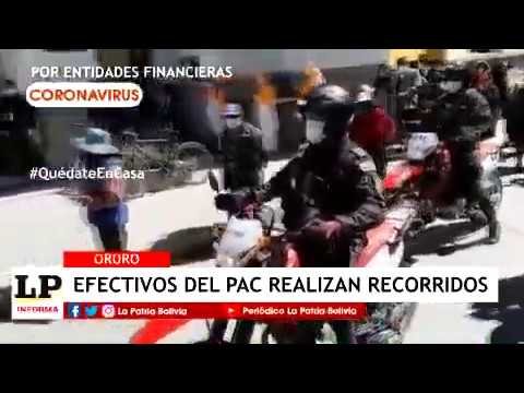 Controles PAC Oruro para evitar aglomeraciones