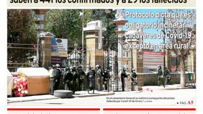 Edición PDF La Patria del 16 de abril de 2020