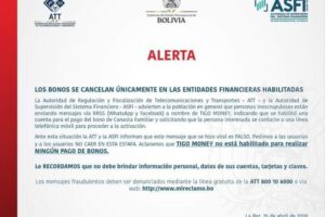 Estafas en Tigo Money alertadas por ATT y ASFI