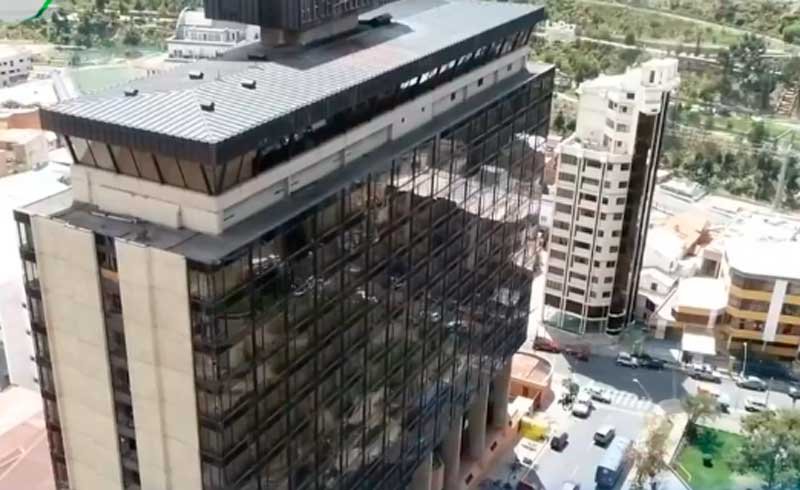 Centro de Aislamiento Covid-19 en La Paz en el ex hotel Radisson