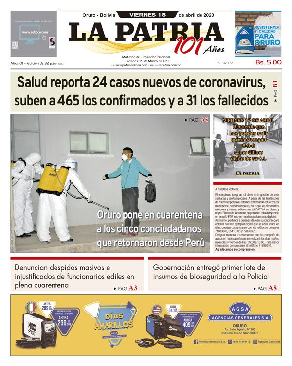 Edición PDF La Patria